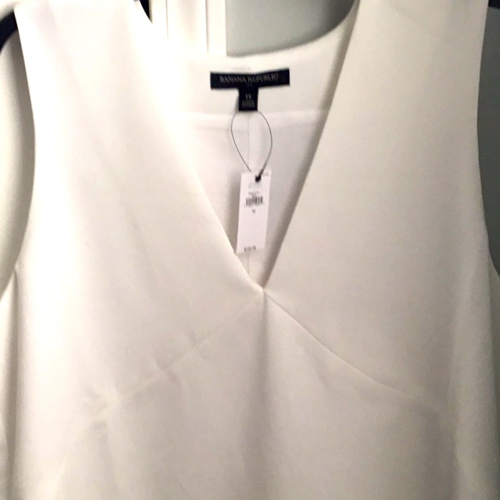 Banana Republic white a line dress nwt